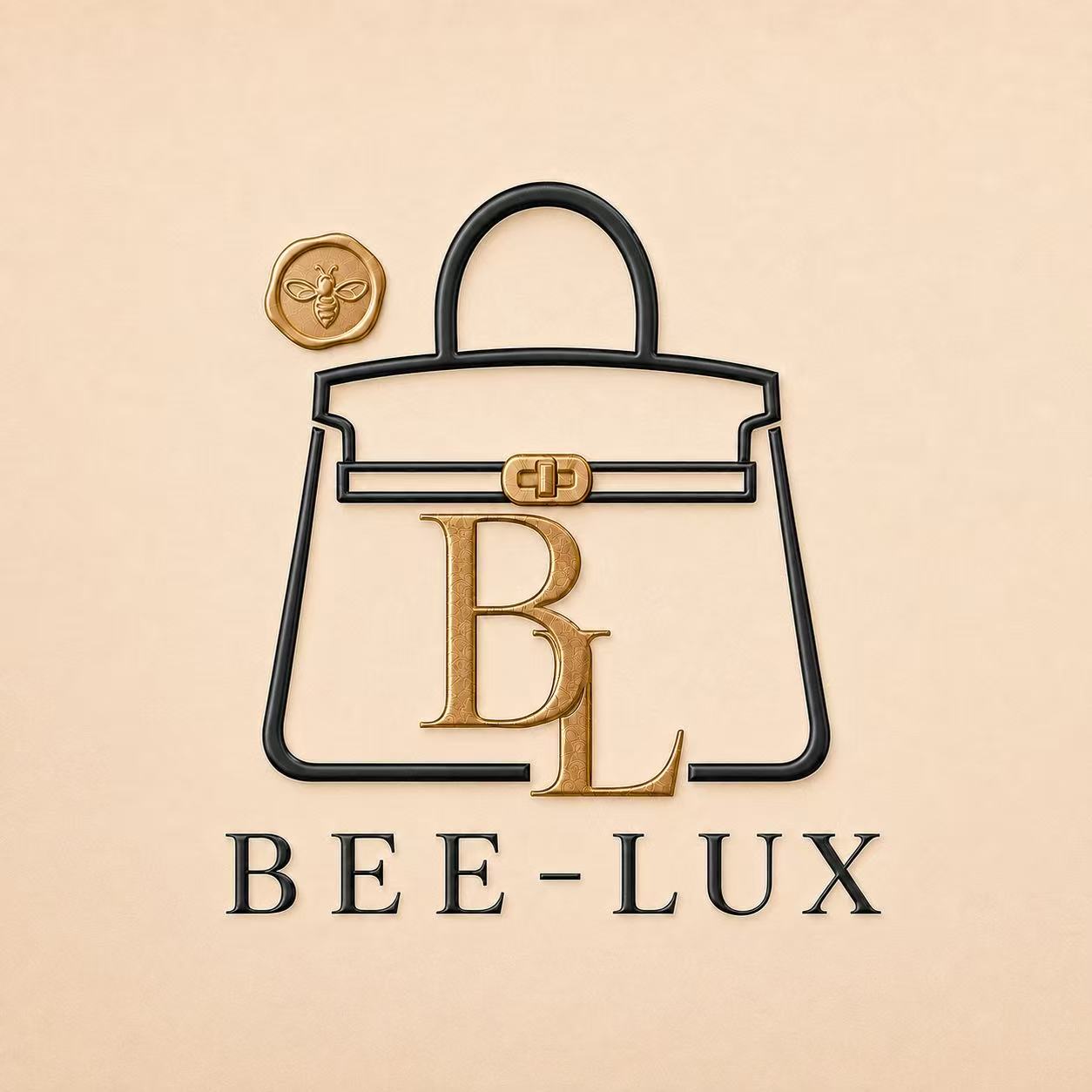 Bee-Lux 蜜蜂与手袋标志